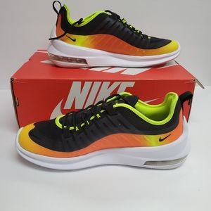 Nike Mens Air Max Axis Prem Sz 8 Black/Volt Orange